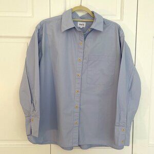 SOLD - Mate the Label Organic Poplin Long Sleeve Button Down | Size S